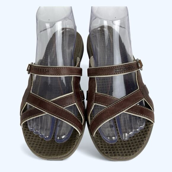 Merrell Jasmine Coffee Bean Brown J35692 Women's Sandals Slides Size 7M - Picture 2 of 8